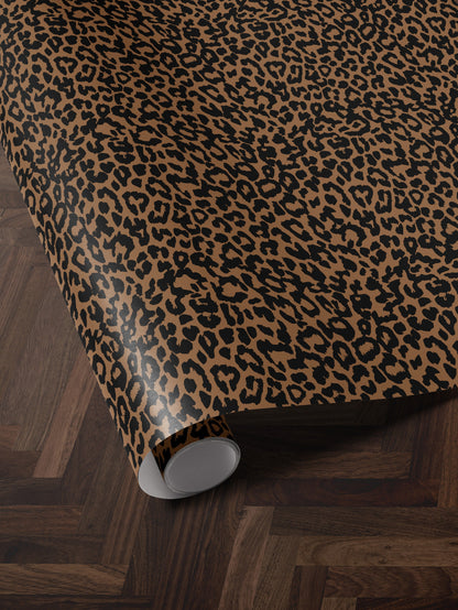 Cheetah Print Wrapping Paper Birthday Gift Wrap Roll Animal Theme Birthday Party Favor for Kid Premium Gift Wrap Leopard Print Decoration