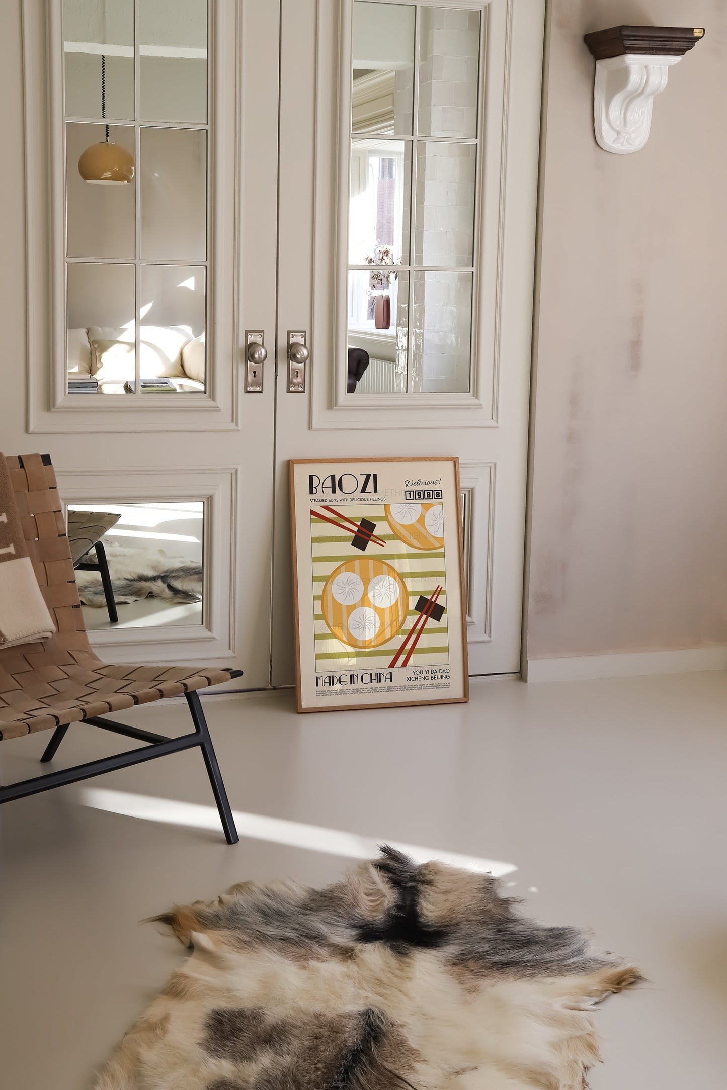 Bao Bun Poster, Kitchen Art, Kitchen Poster, Kitchen Wall Art, Asian Wall Art, Retro Wall Art, Food Poster, Food Print