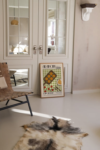 Arancini Print, Kitchen Poster, Kitchen Print, Retro Food Poster, Kitchen Decor, Food Art, Mid Century Modern, Eat Sign, Rome, Italy Art