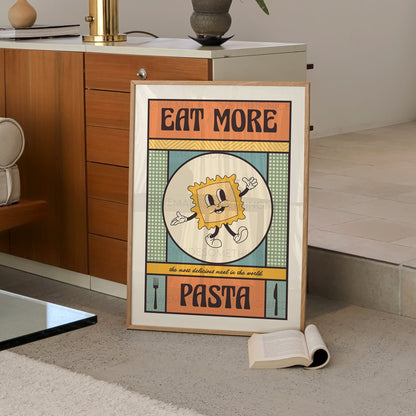 Pasta Poster, Pasta Print, Kitchen Art, Kitchen Wall Art, Trendy Wall Art, Food Poster, Food Print, Food Art, Pasta Gift
