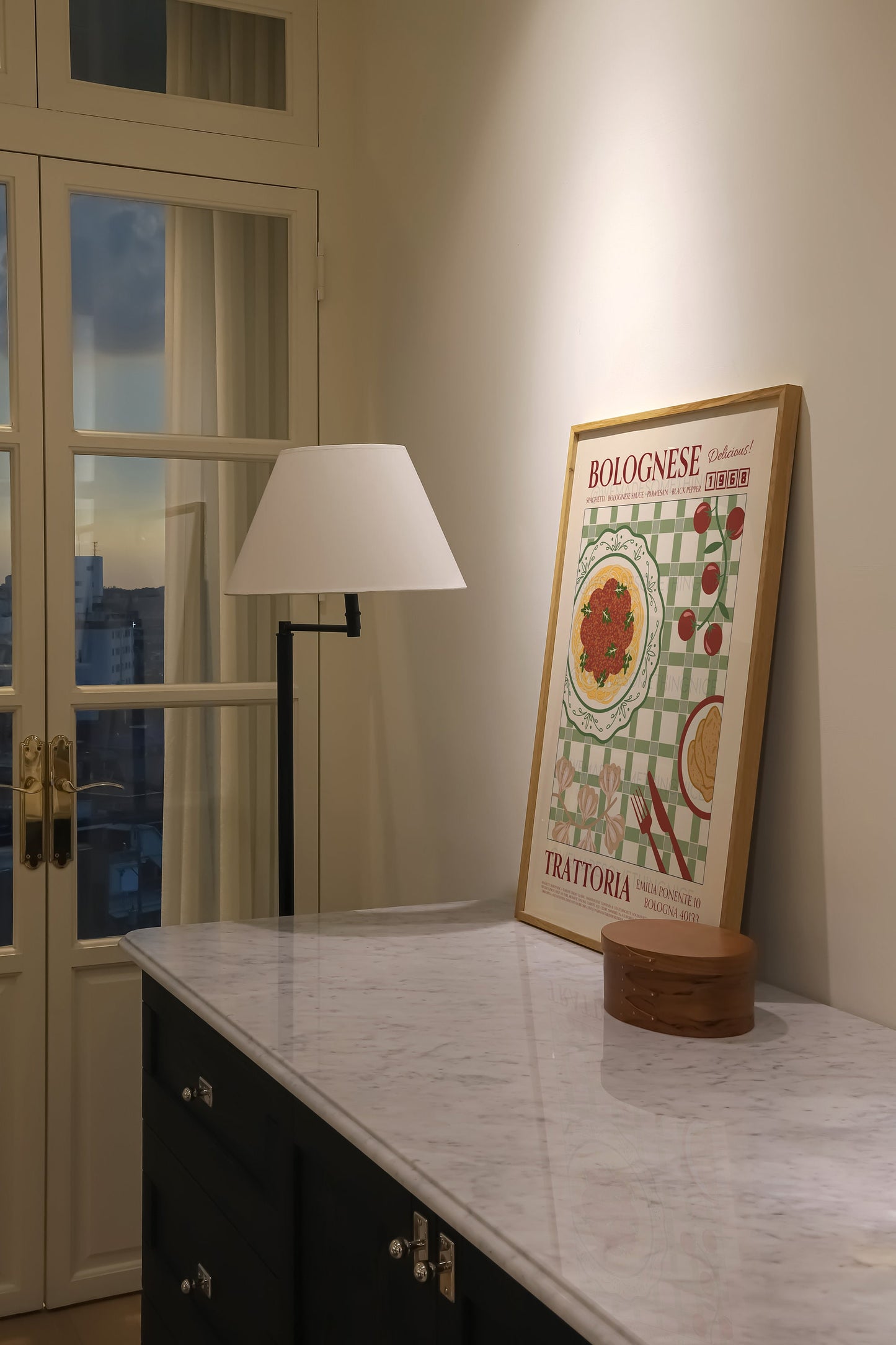 Bolognese Poster, Pasta Art, Kitchen Art, Kitchen Poster, Kitchen Print, Food Poster, Food Print, Pasta Poster, Retro Wall Art