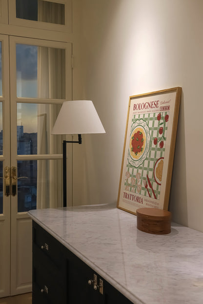 Bolognese Poster, Pasta Art, Kitchen Art, Kitchen Poster, Kitchen Print, Food Poster, Food Print, Pasta Poster, Retro Wall Art