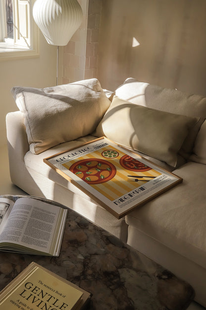 Croquettes Print, Kitchen Art, Kitchen Poster, Spain Poster, Kitchen Decor, Food Art, Mid Century Modern