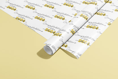 Personalised Graduation Gift Wrap, Wrapping Paper, Class, Your Name, Customised, Wedding, Party, Paper, Your Age, Anniversary, Recycle, Eco