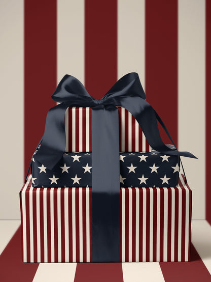 Stripe Wrapping Paper Pattern Red Gift Wrap Paper American Gift Circus Party Decoration Carnival Party Decoration Kid Birthday Party Favor