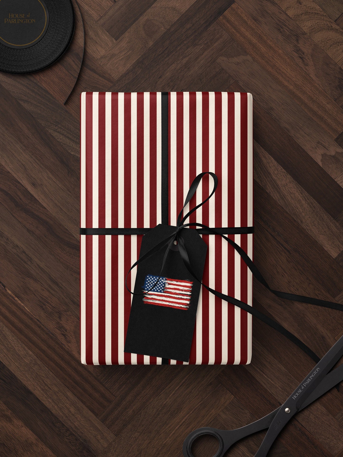 Stripe Wrapping Paper Pattern Red Gift Wrap Paper American Gift Circus Party Decoration Carnival Party Decoration Kid Birthday Party Favor