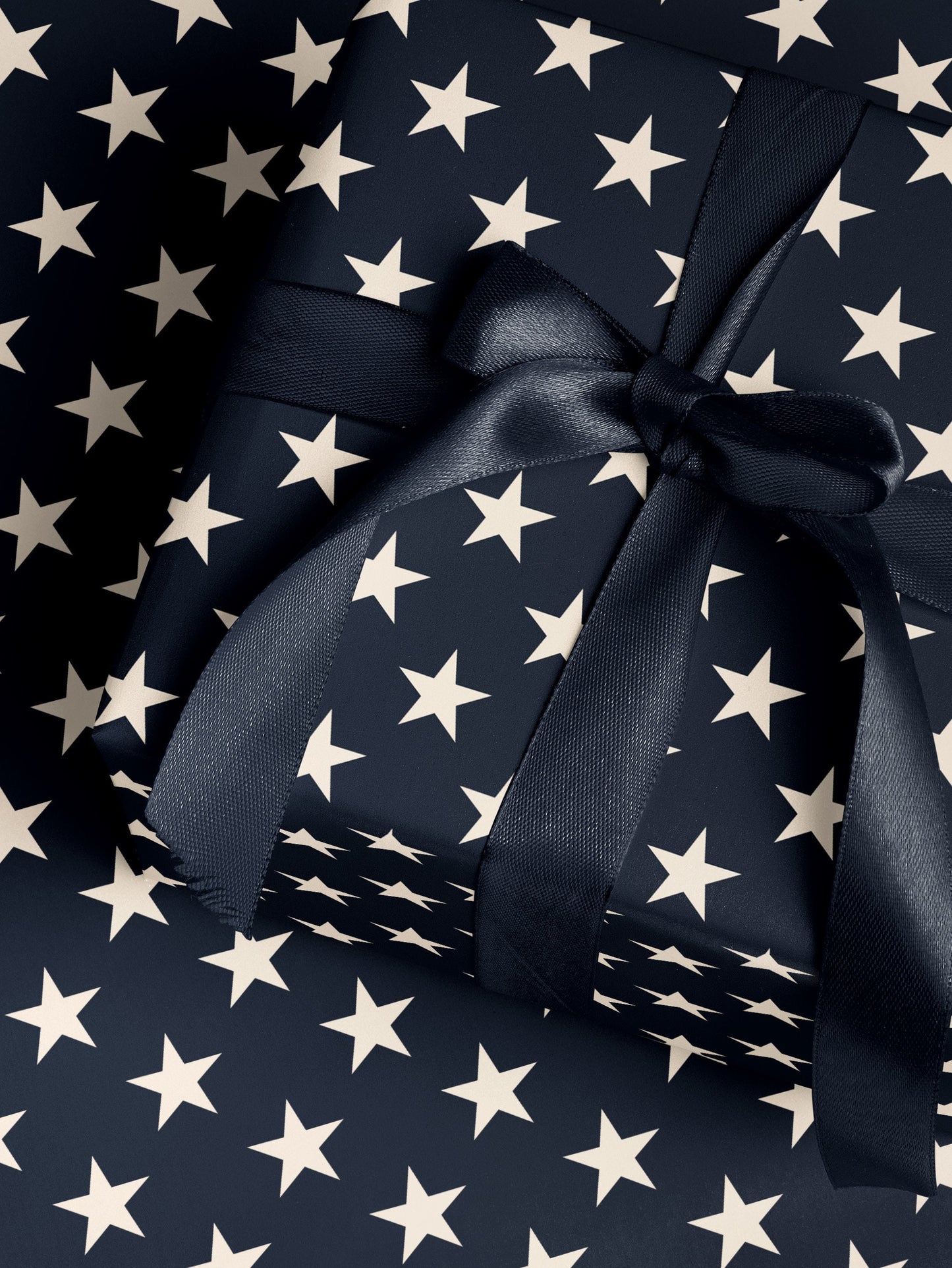 Patriotic Star Gift Wrap Paper 4th of July Decoration Memorial Day Gift Flag Decor Wrapping Paper Roll American Flag Gift for Military
