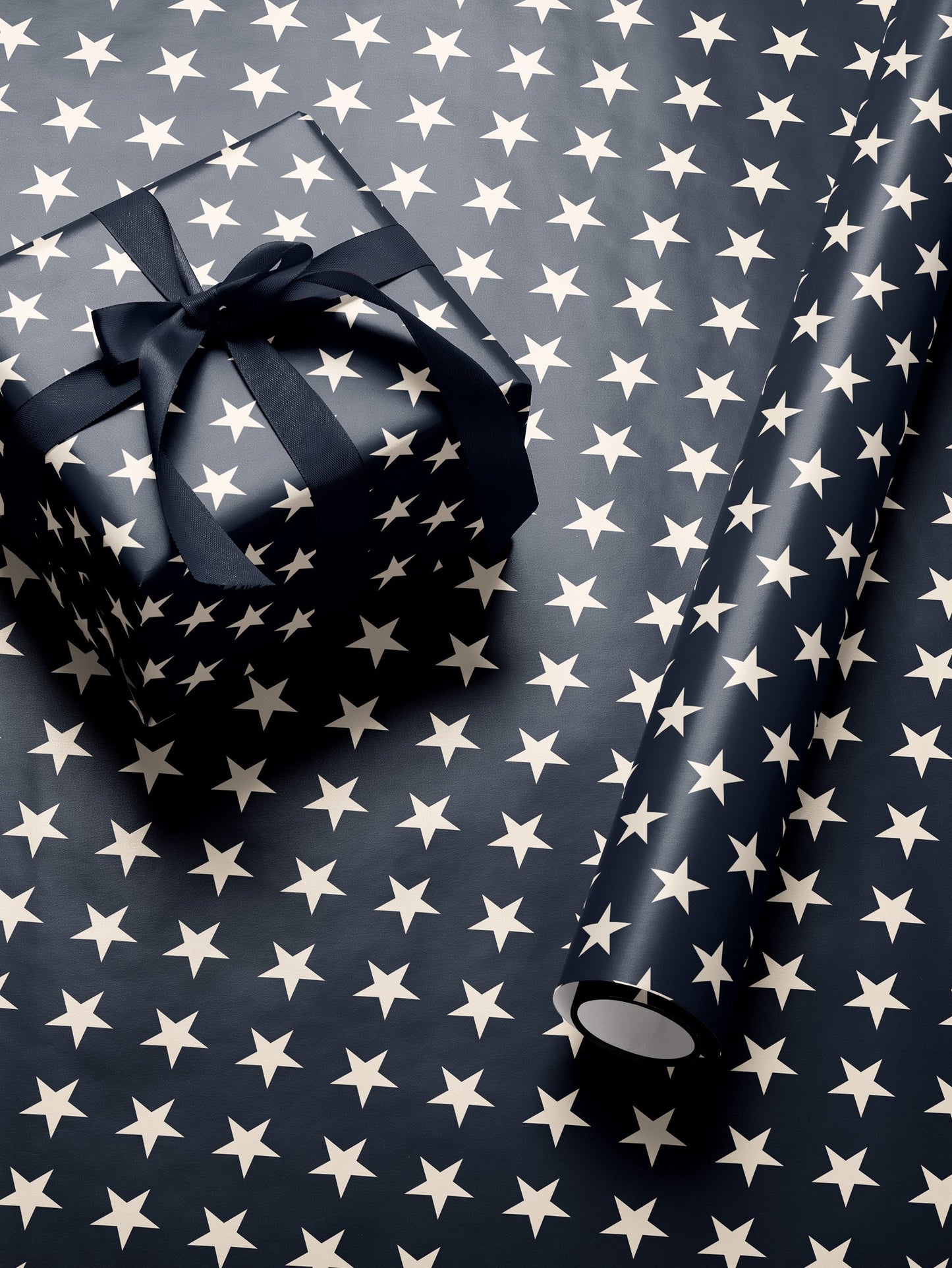 Patriotic Star Gift Wrap Paper 4th of July Decoration Memorial Day Gift Flag Decor Wrapping Paper Roll American Flag Gift for Military