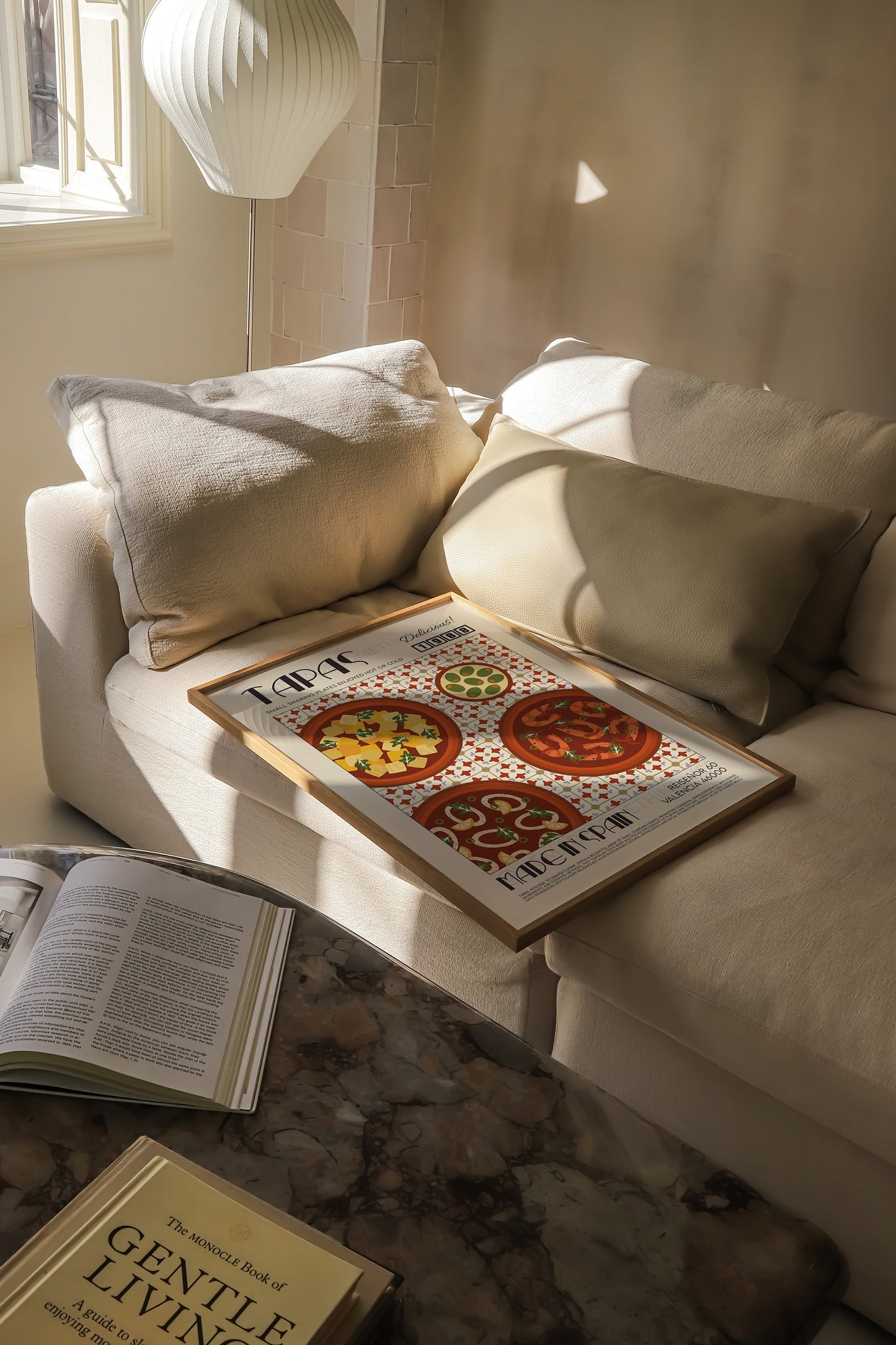 Tapas Print, Kitchen Art, Kitchen Poster, Kitchen Print, Food Poster, Food Print, Retro Wall Art, Spain Poster