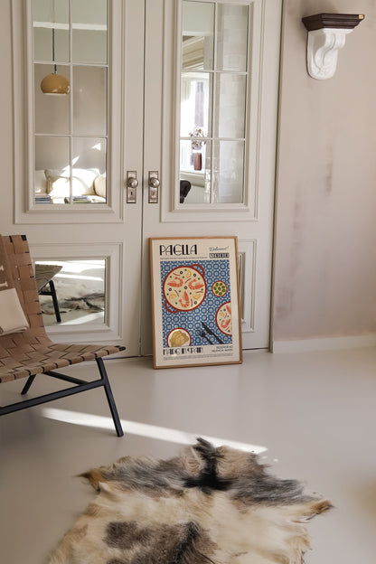 Paella Print, Kitchen Art, Kitchen Print, Kitchen Poster, Food Print, Food Art, Food Poser