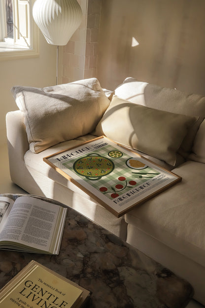 Tabbouleh Print, Kitchen Decor, Lebanon Poster, Food Art, Mid Century Modern, Eat Sign, Housewarming, Kitchen Art, Birthday