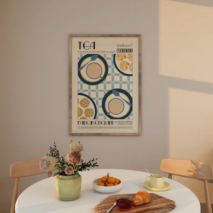 Tea Print, Kitchen Poster, Kitchen Print, Modern Kitchen Decor, Retro Poster, Pop Art, Kitchen Art, Exhibition Poster, Coffee Poster