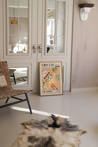 Tandoori Poster, Kitchen Poster, Kitchen Print, Modern Kitchen Decor, Travel Poster, Exhibition Poster, Retro Wall Art