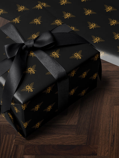 Bumblebee Gift Wrap Cute Wrapping Paper Bee Lover Gift Idea Chic Wrapping Paper Baby Shower Gift Wrap Christmas Party Gift Wrap Wedding