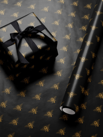 Bumble Bee Wrapping Paper Print Gift Wrapping Paper Bachelorette Gift Bag Wrapping Paper Roll Anniversary Gift for Women Gift Wrap Wedding