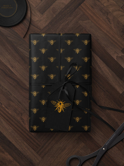 Bumblebee Gift Wrap Cute Wrapping Paper Bee Lover Gift Idea Chic Wrapping Paper Baby Shower Gift Wrap Christmas Party Gift Wrap Wedding