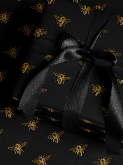 Bumble Bee Wrapping Paper Print Gift Wrapping Paper Bachelorette Gift Bag Wrapping Paper Roll Anniversary Gift for Women Gift Wrap Wedding