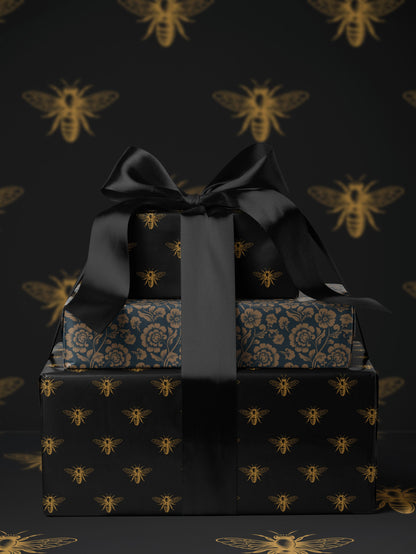Bumblebee Gift Wrap Cute Wrapping Paper Bee Lover Gift Idea Chic Wrapping Paper Baby Shower Gift Wrap Christmas Party Gift Wrap Wedding