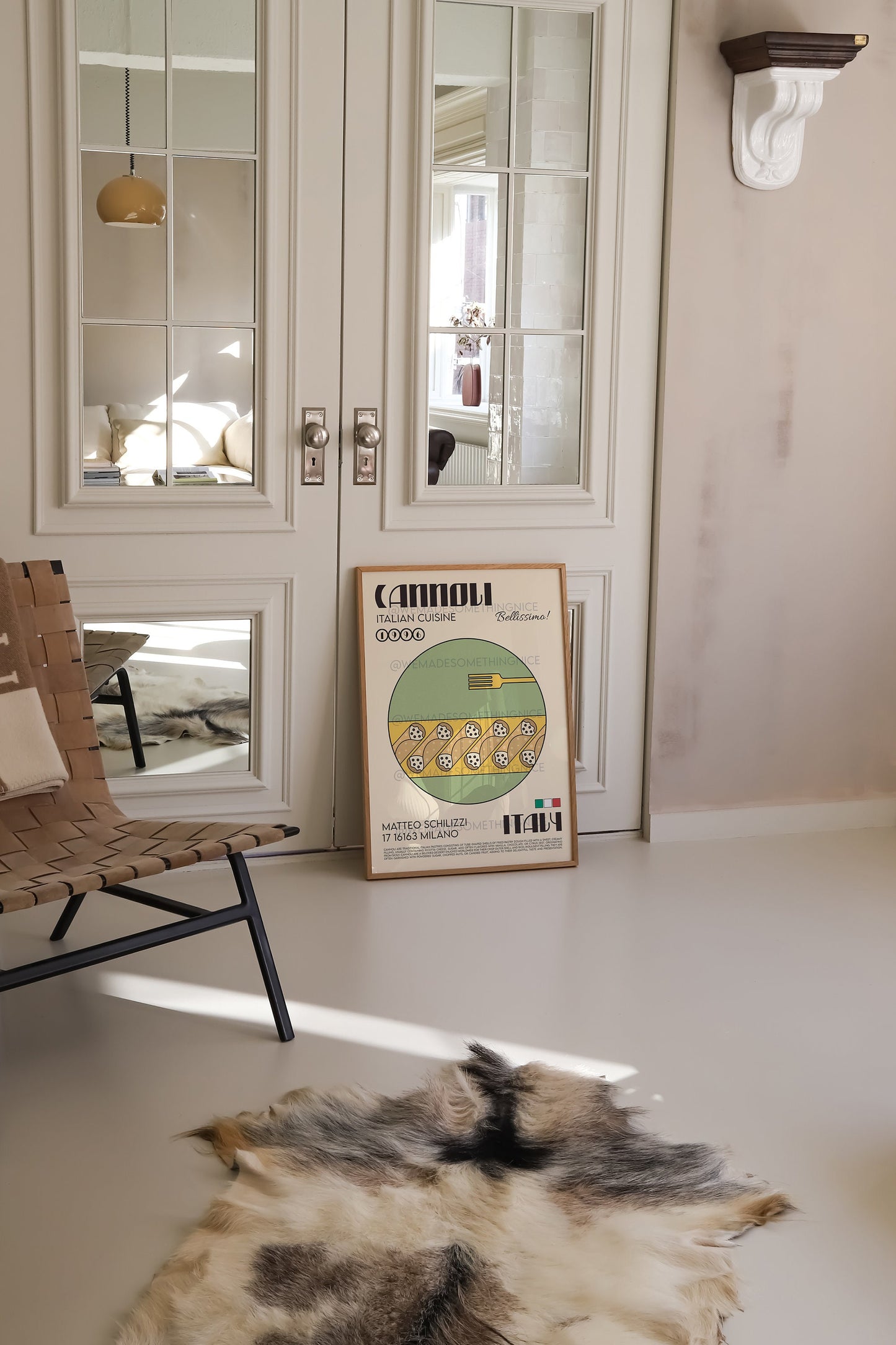 Cannoli Poster, Kitchen Art, Kitchen Poster, Kitchen Print, Food Poster, Italia Art, Retro Wall Art