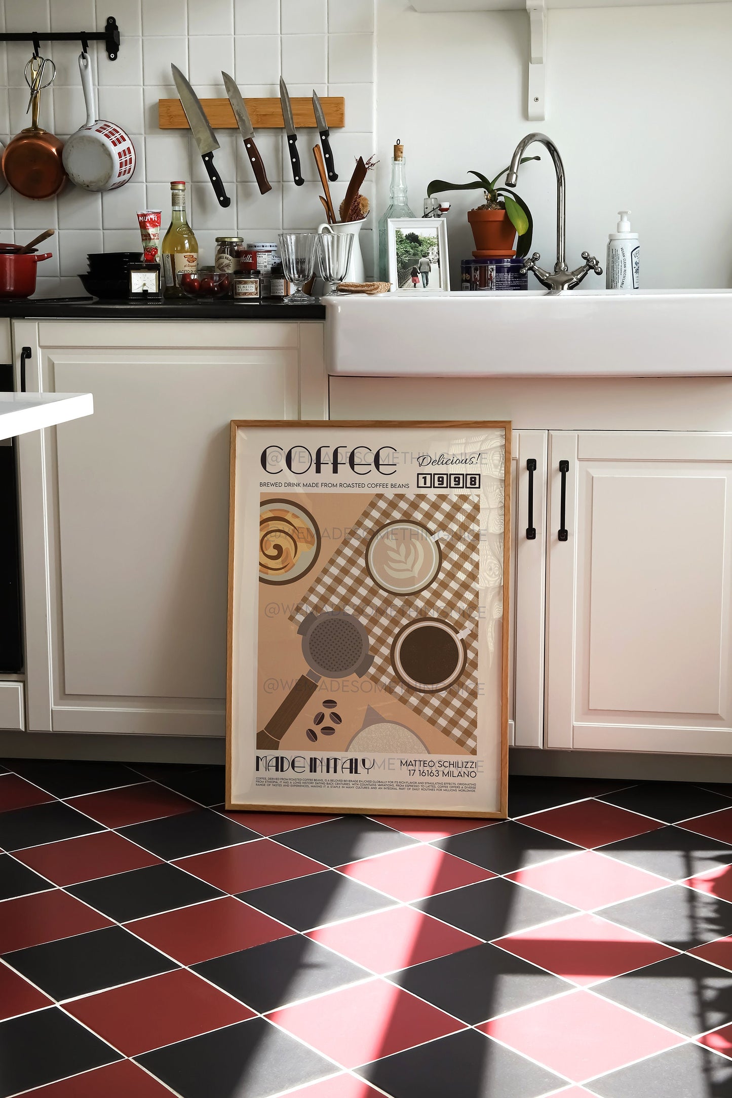 Coffee Print, Kitchen Art, Kitchen Poster, Kitchen Print, Modern Kitchen Decor, Retro Poster, Exhibition Poster, Coffee Lover