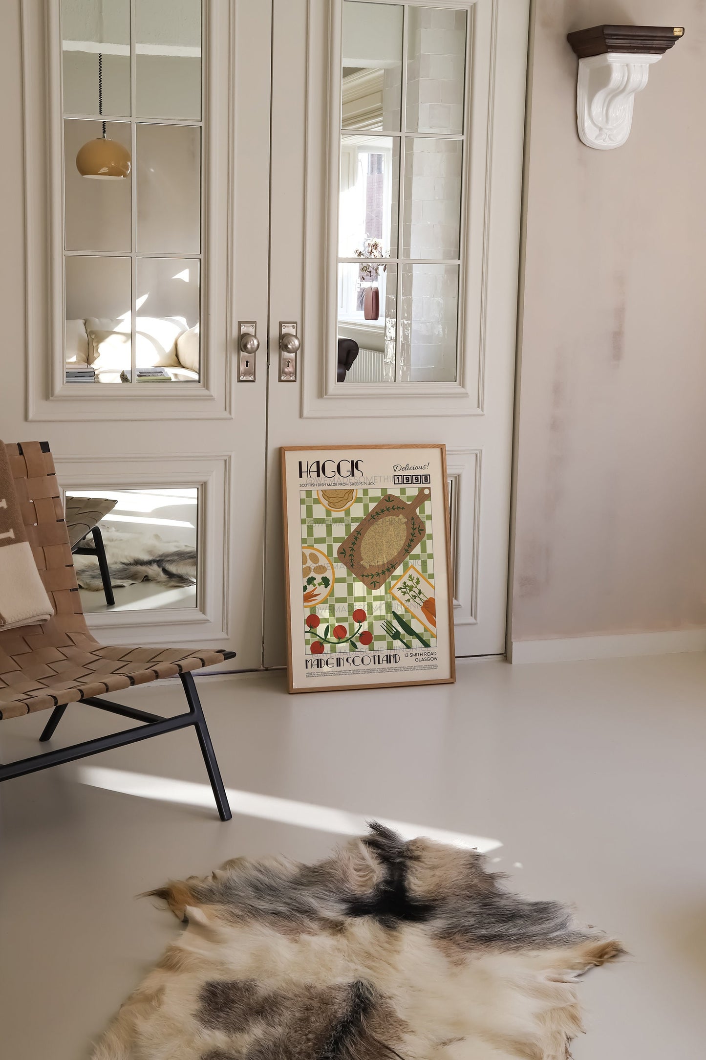 Haggis Poster, Retro Food Print, Modern Kitchen Decor, Retro Poster, Pop Art, Kitchen Art, Exhibition Poster, Housewarming, Scotland