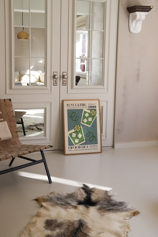 Moscow Mule Print, Kitchen Poster, Kitchen Print, Cocktail Poster, French Retro, Kitchen Decor, Cocktail Poster, Mid Century Modern