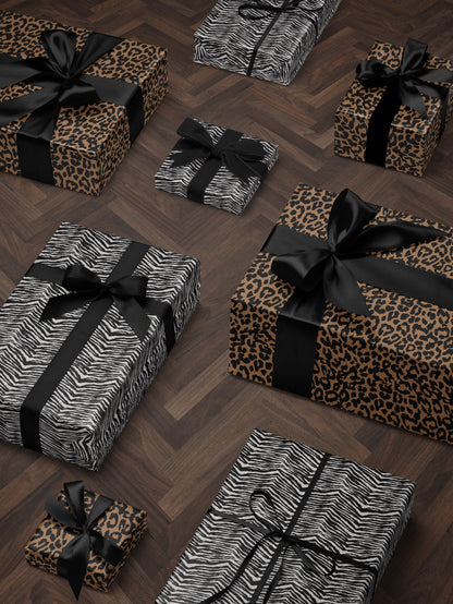 Zebra Stripe Gift Wrap Paper Animal Print Birthday Party Gift for Birthday Bridal Shower Gift for Bride Jungle Theme Paper Craft Supplies