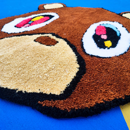 Kanye West Rug, Tufted Rug,Bear Rug,Animal Rug,Funny Rug,Nonslip  Rug,Modern Rug,Popular Rug,Hiphop, Rapper, Gift, Music Rug, Area Rug