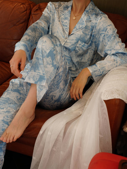 Comfortable Long Pajama Set, Bride And Bridesmaids Pajama, Unique Pattern Design,Best  Gift For Her,Could Be Wear Outside