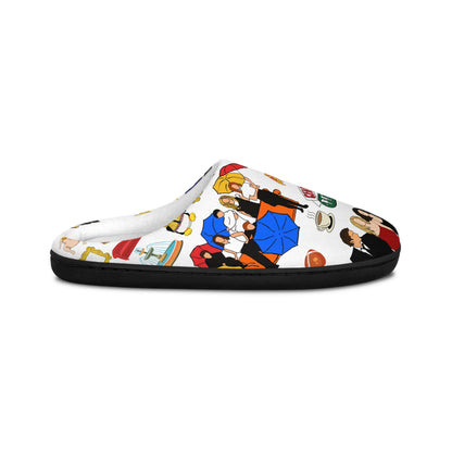Friends TV Show Womens Slippers Friends TV Slippers Gift for her Friends Womens slippers Christmas Gift