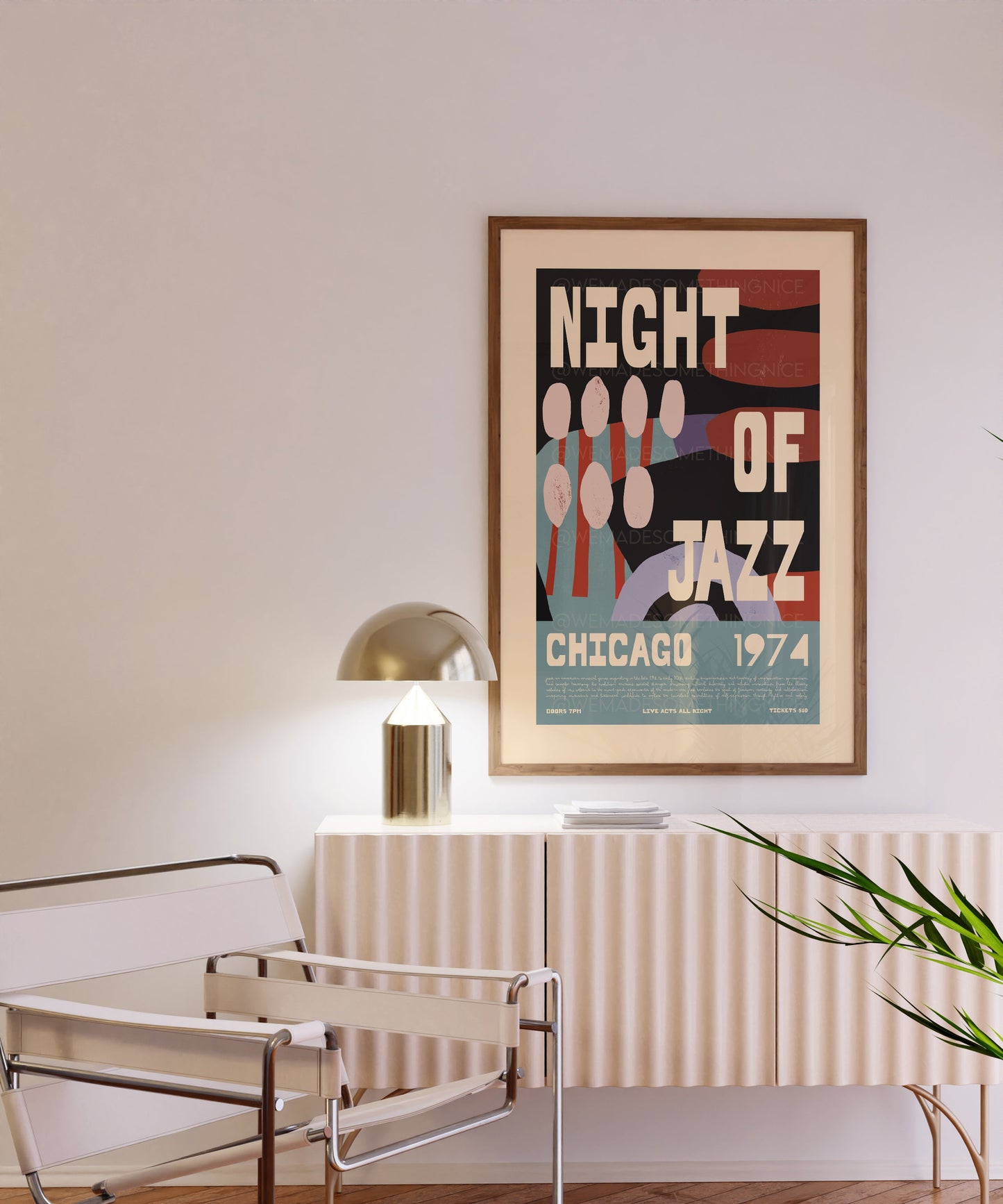 Jazz Poster, Music Poster, Music Print, Kitchen Art, Music Lover, Lyrics Poster, Wall Art, Home Decor, Mid Century Modern