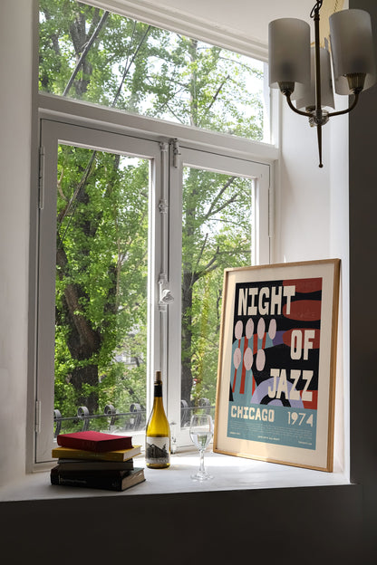 Jazz Poster, Music Poster, Music Print, Kitchen Art, Music Lover, Lyrics Poster, Wall Art, Home Decor, Mid Century Modern