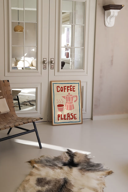 Coffee Poster, Kitchen Art, Kitchen Print, Kitchen Poster, Bar Cart Print, Trendy Wall Art, Retro Wall Art, Coffee Print