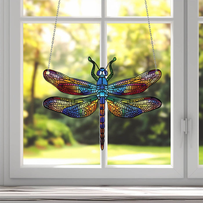 Acrylic Dragonfly window hanging, Acrylic home decor, Unique handmade gift, Handcrafted Elegance Acrylic Window Decor, Gift For Mom.