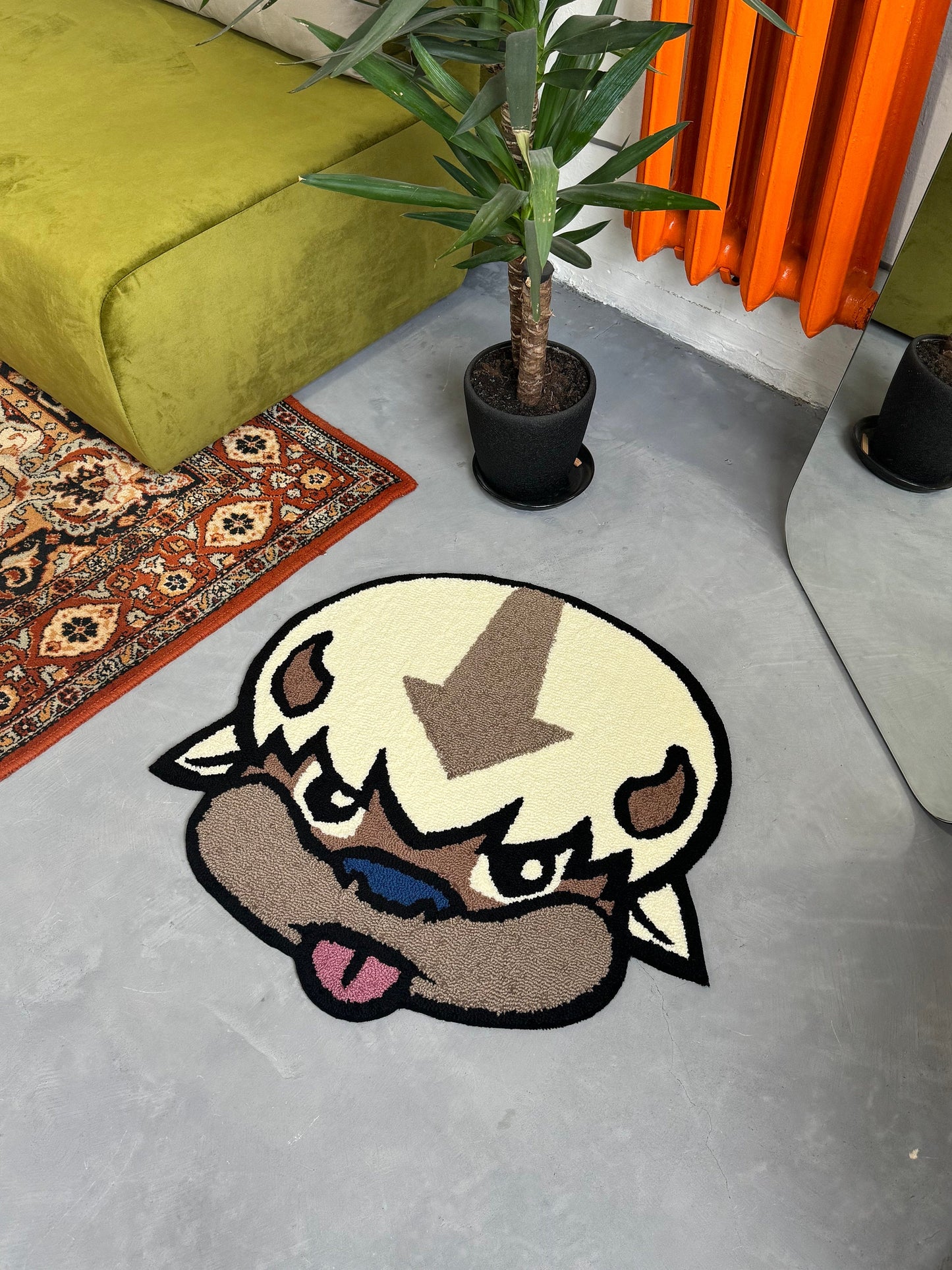 Tufted Character Anime, Non-slip rug, Living room floor mat, Teenage Room Bedroom  Decor,  Cartoon Lover Gift, Fluffy Rug, Handmade Rug