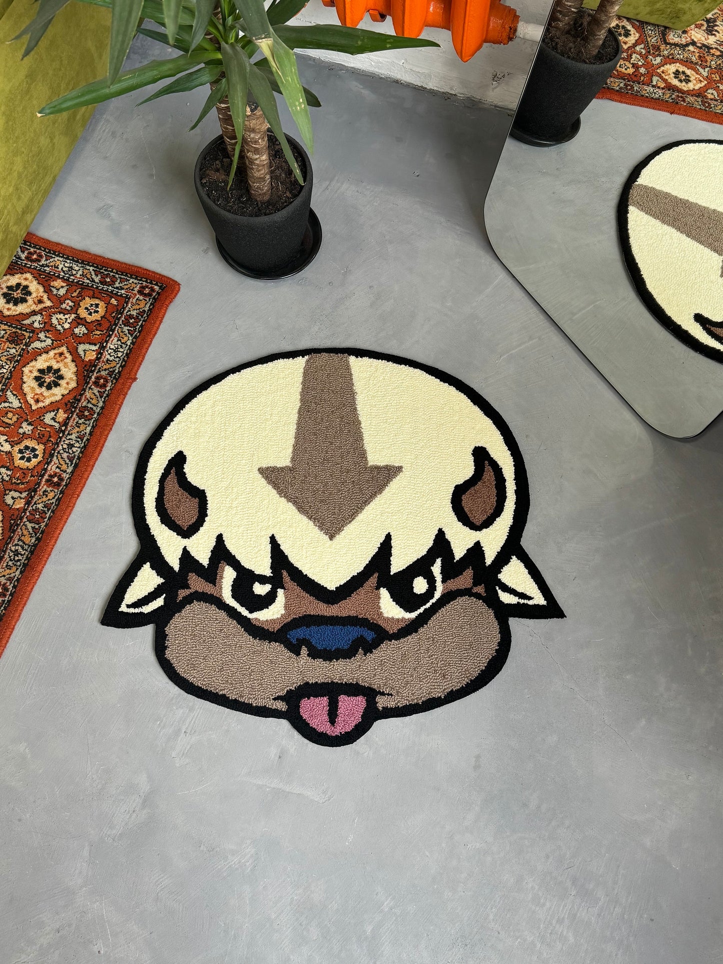 Tufted Character Anime, Non-slip rug, Living room floor mat, Teenage Room Bedroom  Decor,  Cartoon Lover Gift, Fluffy Rug, Handmade Rug