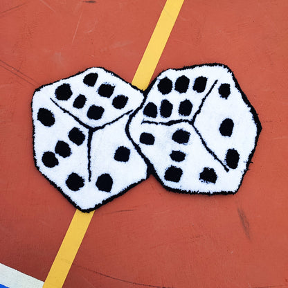 Dice Rug,Tufted Rug,Cool Rugs,Game Rug,Handmade Rug,Popular Rug,Play Rug,Custom Rug,Play Room Decor,Handmade Gift,Unique Rugs,Area Rug