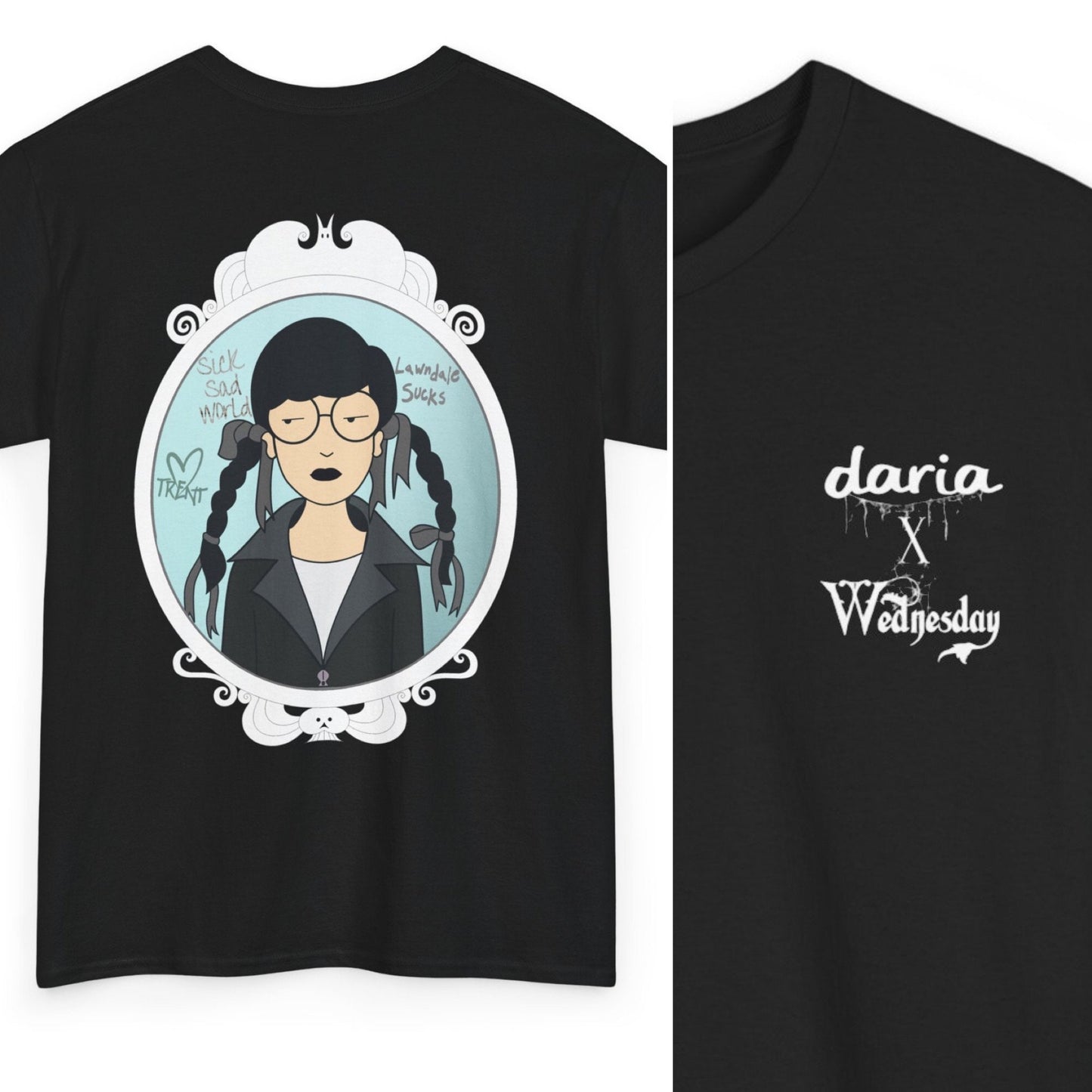 Daria X Wednesday Adams Mashup fusion Shirt