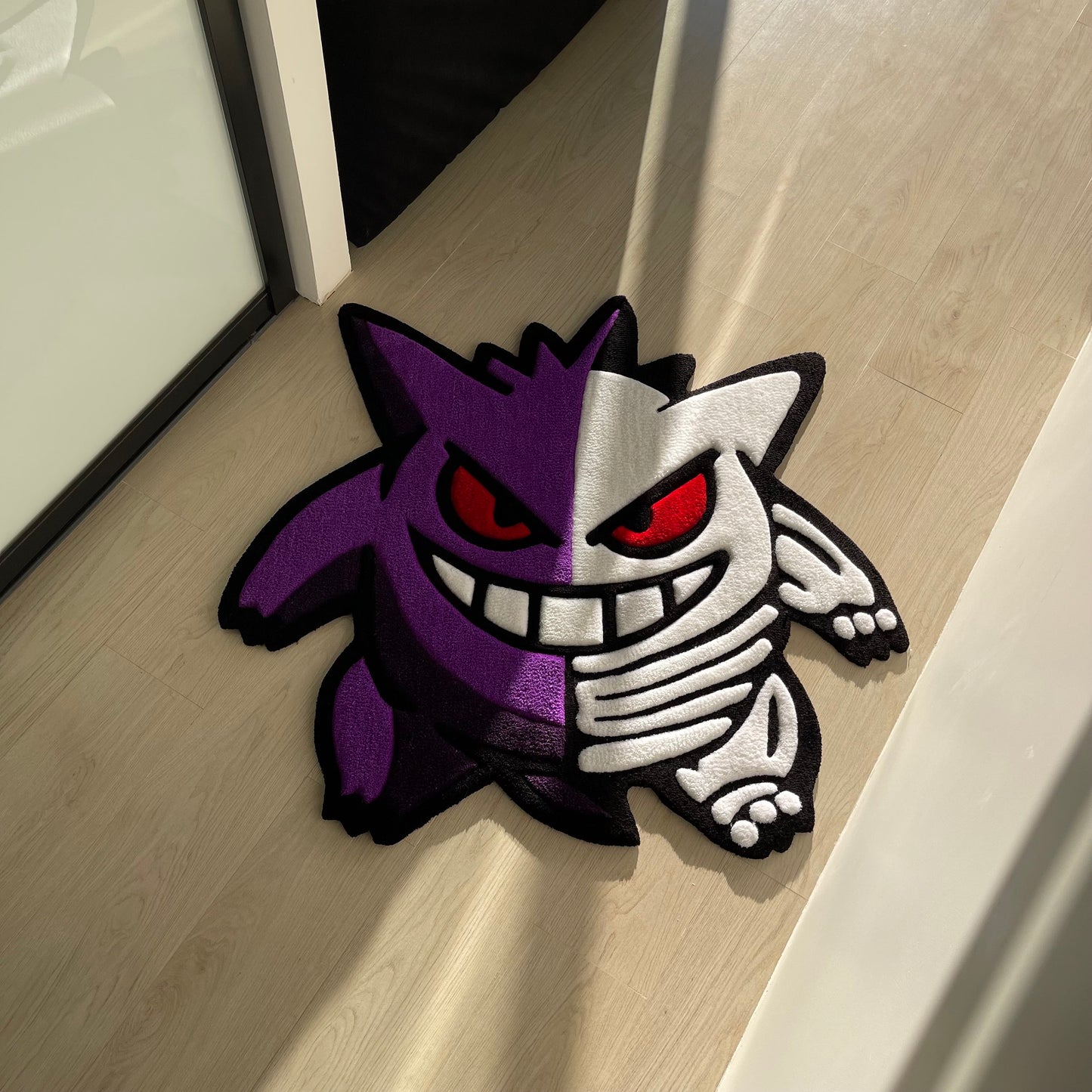 3D Cartoon Rug: Acrylic Tufted Skeleton Decor