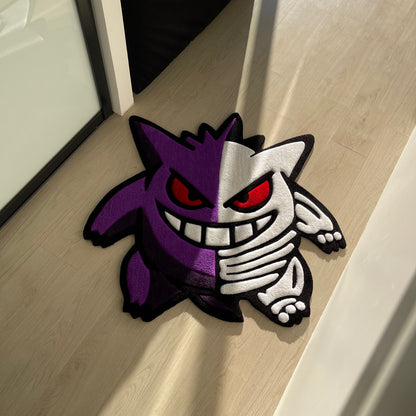3D Cartoon Rug: Acrylic Tufted Skeleton Decor