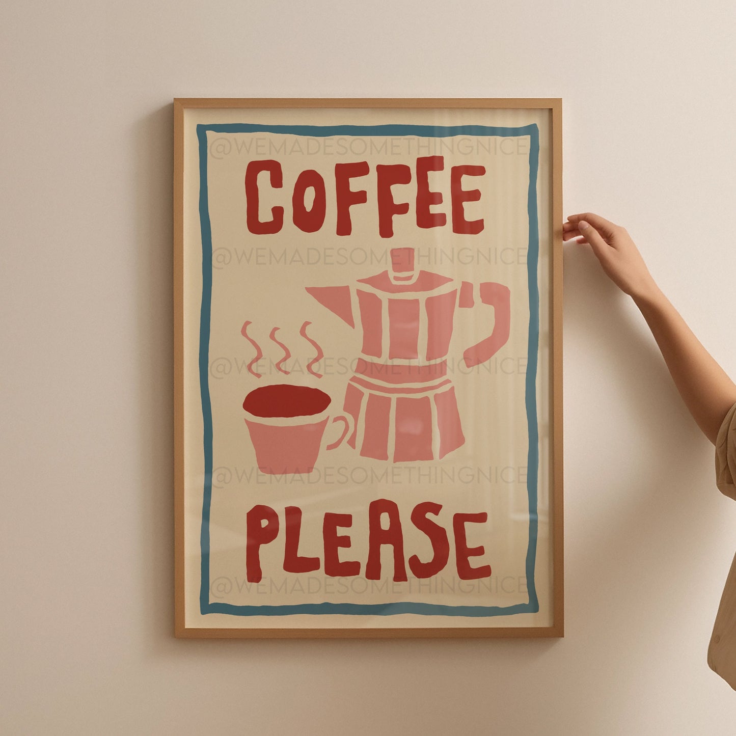 Coffee Poster, Kitchen Art, Kitchen Print, Kitchen Poster, Bar Cart Print, Trendy Wall Art, Retro Wall Art, Coffee Print
