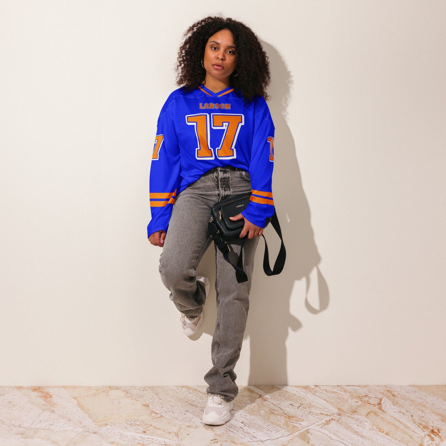 Unisex Oversized Racing #17 Hockey Jersey – Bold Streetwear Hockey Jersey Inspired by IndyCar Style