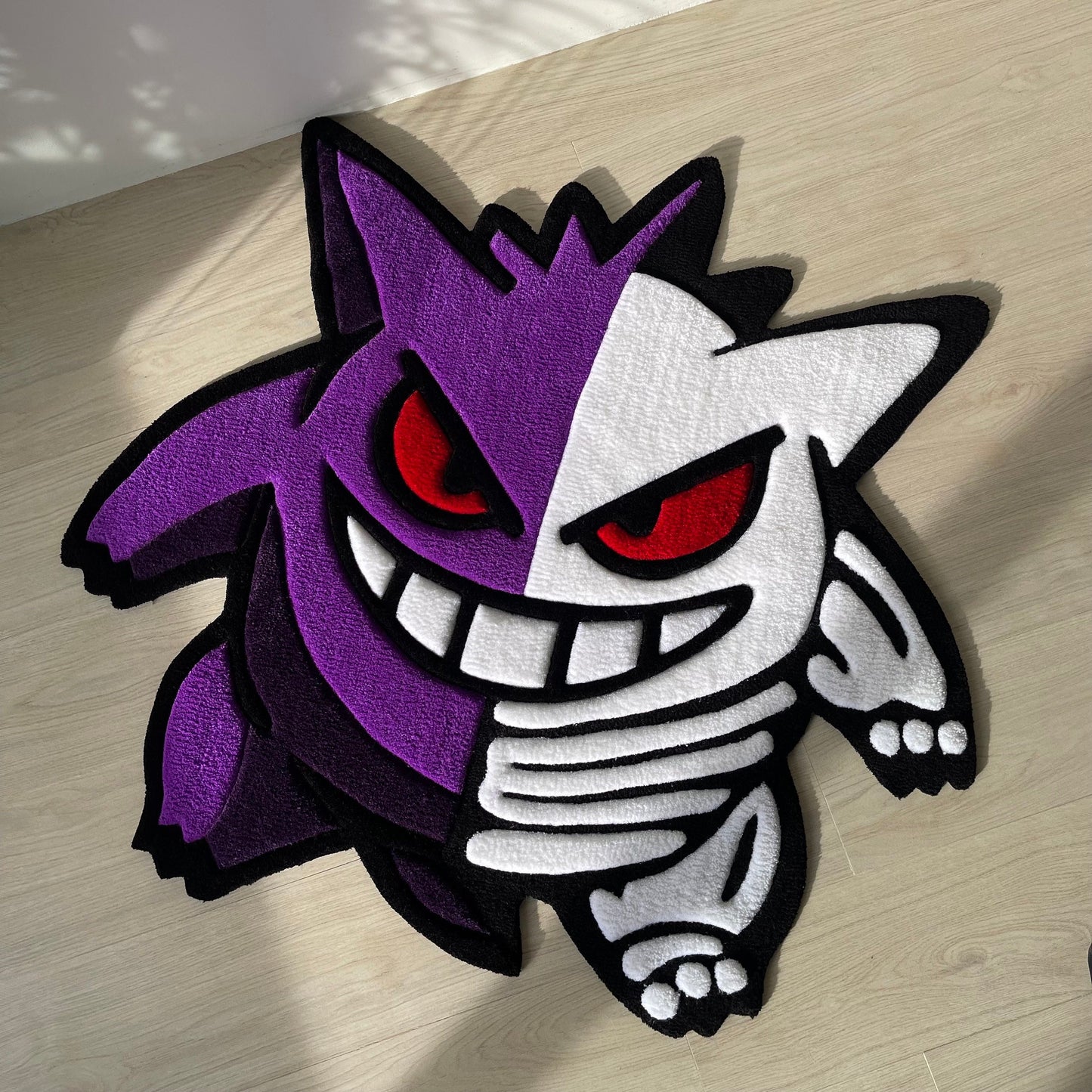 3D Cartoon Rug: Acrylic Tufted Skeleton Decor