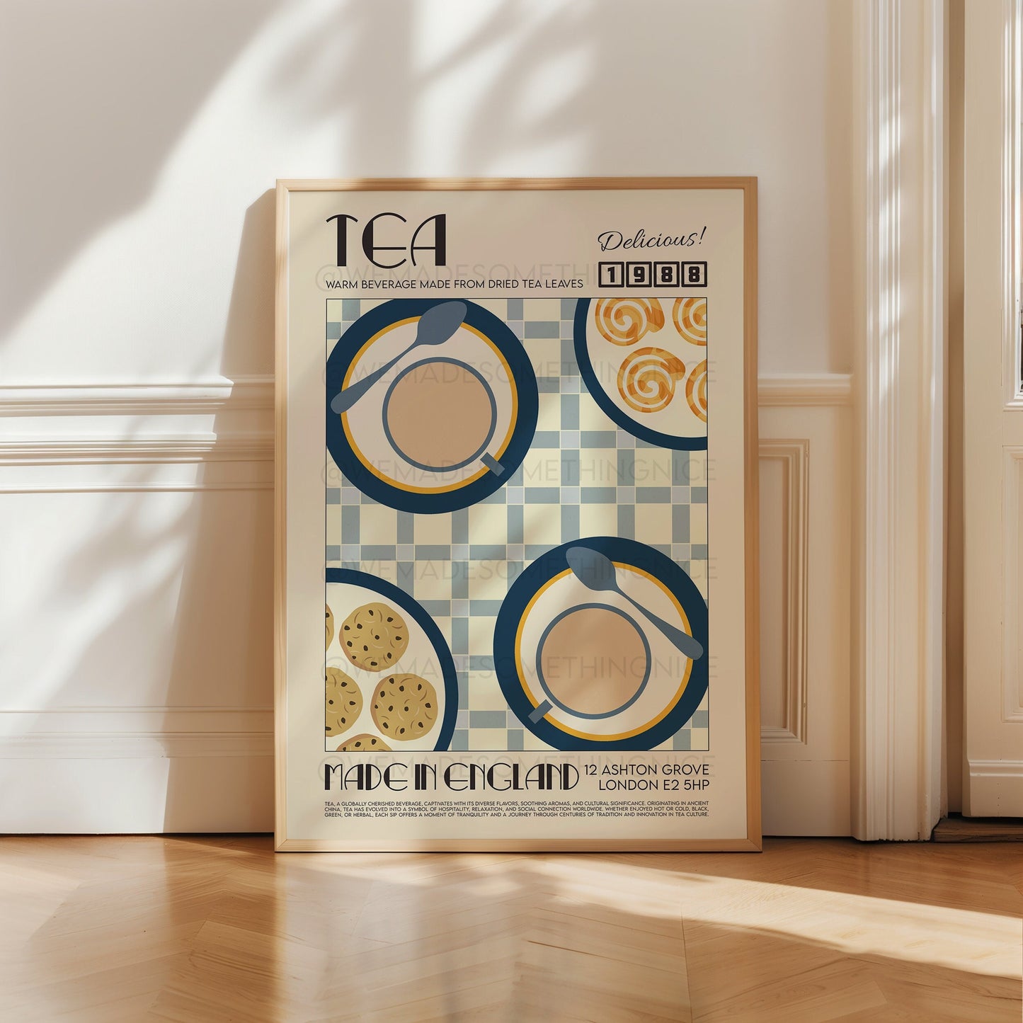 Tea Print, Kitchen Poster, Kitchen Print, Modern Kitchen Decor, Retro Poster, Pop Art, Kitchen Art, Exhibition Poster, Coffee Poster