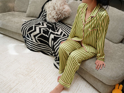 Classic Striped  Payjama Set ,Long Sleeves ,Bride and Bridesmaid Pajama , Birthday Gifts For Her?Could Be Wear Outside,