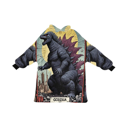 Kids Blanket Hoodie Godzilla Gojira Kaiju