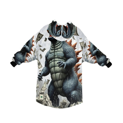 Kids Blanket Hoodie Godzilla Gojira Kaiju