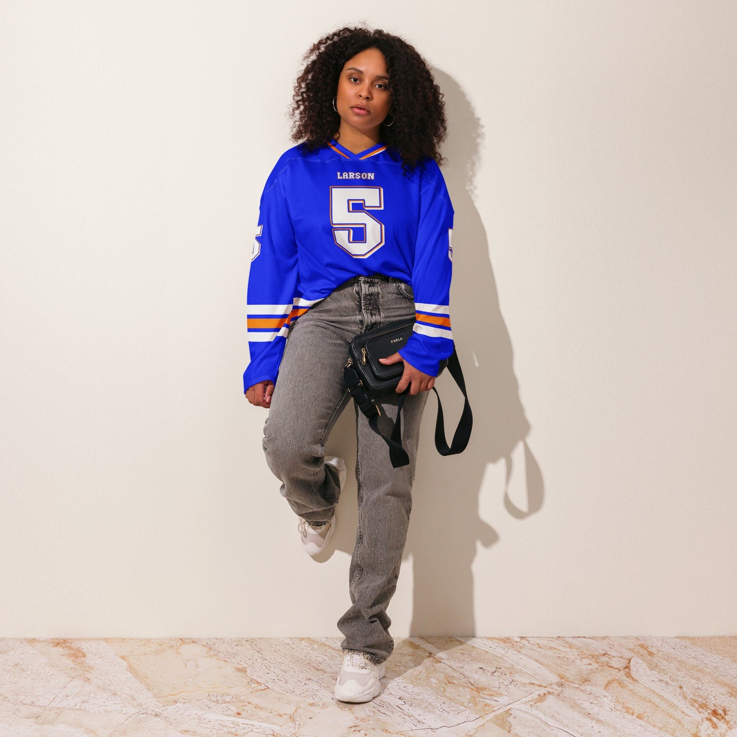 Unisex Oversized Hockey Jersey – NASCAR Racing Sweatshirt for Fans