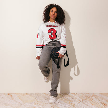 Number 3 Racing Oversize Unisex Hockey Jersey: Unisex Racing Fan Apparel