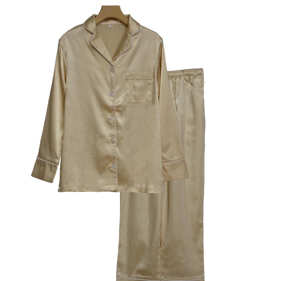 Long Sleeve Satin Pajama's